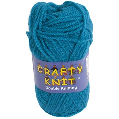 Image of DK Acrylic Crafty Knit Sewing &amp; Crochet Craft Wool Yarn Multi Coloured 25g Balls (Teal)
