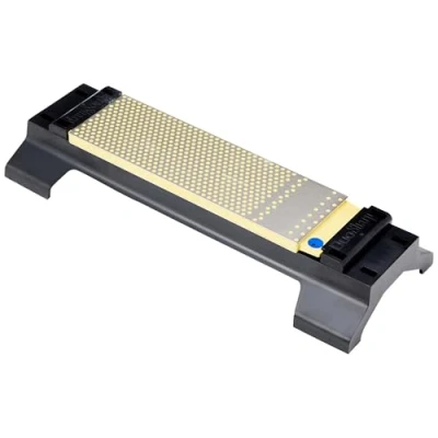 Image of DMT WM8CX WB Coarse/Extra Coarse Duo Sharp Plus Bench Stone with Base, Grey, 8 Inch