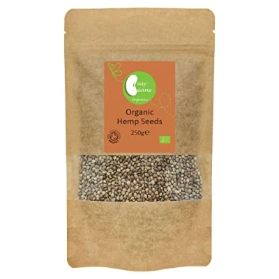 Image of Organic Whole Hemp Seeds Certified by Busy Beans (250g)