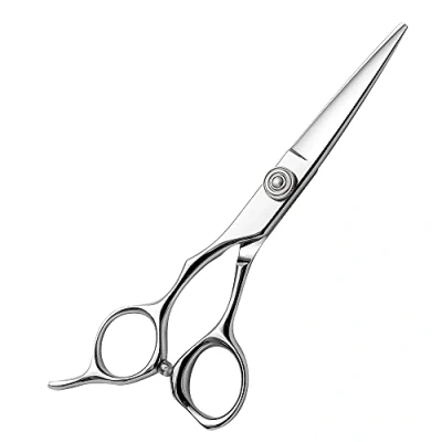 Image of AOLANDUO 5.5 Inch Left handed Shears High End AICHI Steel Handmade Hair Cutting Scissor Razor Edge/Offset Design/Pro Ergonomic for Salon Stylists Beauticians and Barbers