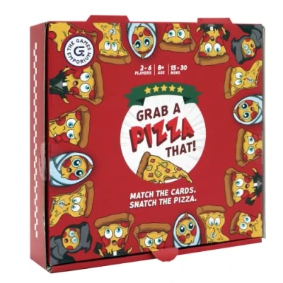 Image of the Games Emporium Grab a Pizza That Card Game Match Cards, Snatch Great Party and Gift For 2 to 6 Players, Ages 8+