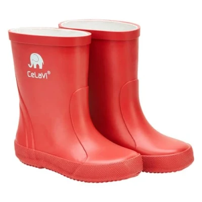 Image of Celavi Basic Wellies Solid Rain Boot, Baked Apple, 9.5 UK Child
