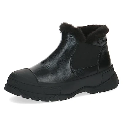 Image of Caprice Women&#039;s 9 26402 41 Ankle Boots with Heel, Black (Black Nappa), 4 UK