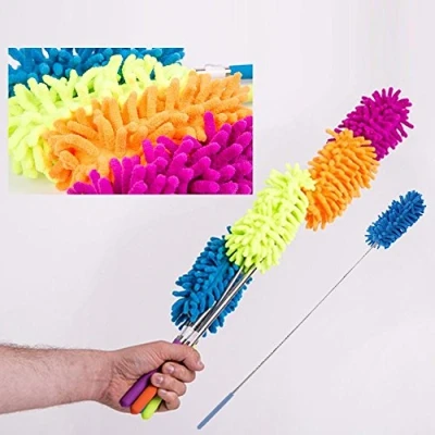 Image of EXTENDABLE TELESCOPIC MAGIC MICROFIBRE CLEANING FEATHER DUSTER EXTENDING BRUSH