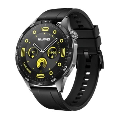 Image of Huawei Watch GT 4 46mm Black (Black Silicone Strap)