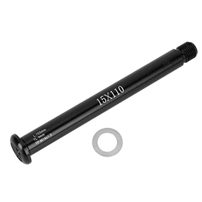 Image of Aluminium Alloy Front Fork Axle Black Hub Tube Thru Shaft Boost for RockShox Mountain Bike Black(FoxQR15x110MM)
