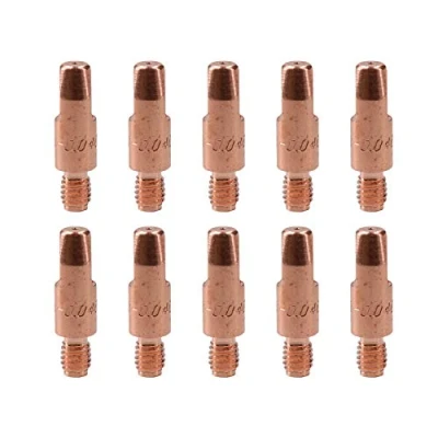 Image of 1.0mm Mig Welding Welder Round Contact Tips for MB25 MB36 Euro Torches 10pk