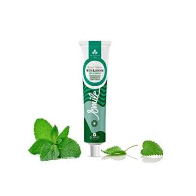 Image of Ben &amp; Anna Natural Mint with Fluoride Toothpaste Tube 75ml