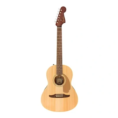 Image of Fender Sonoran Mini Acoustic Guitar, Natural, includes a Guitar Gig Bag
