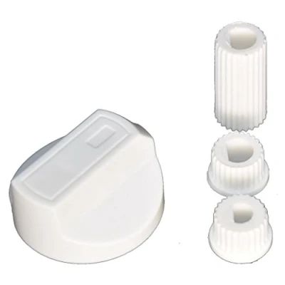 Image of Ufixt Fits Hotpoint, Howdens, Hygena, Indesit, Lamona And LG Universal Cooker/Oven/Grill Control Knob Adaptors White