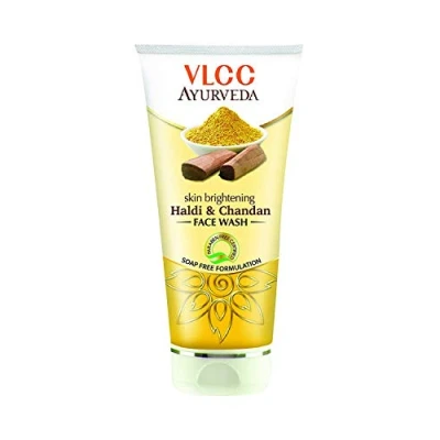 Image of VLCC Ayurveda Skin Brightening Haldi And CHandan Facewash, 100ml