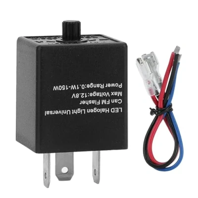 Image of 12V 24V 3 PIN Adjustable LED Flasher Relay Turn Signal Light Blinker Indicator for Automotive Motorcycle