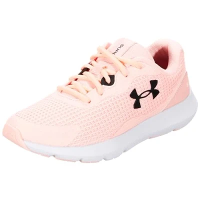 Image of Under Armour Women&#039;s Dames UA Surge 3 Hardloopschoenen Visual Cushioning, Pink, 5.5 UK