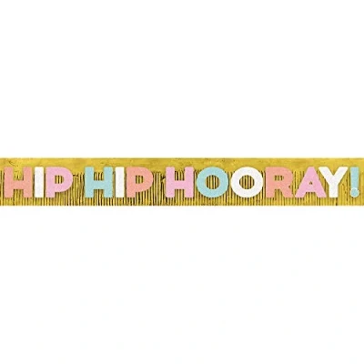 Image of (PKT) 1 Confetti Fun Fringe Hip Hooray! Letter Banner 3.04m