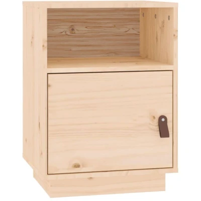 Image of vidaXL Bedside Cabinet 40x34x55 cm Solid Wood Pine