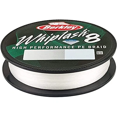 Image of Berkley Whiplash8, Fishing Line, Superline, , Predator Fishing, Pike, Perch, Zander, Trout, Unisex, Yellow, 0.16mm 20.9kg 46lb 330yd
