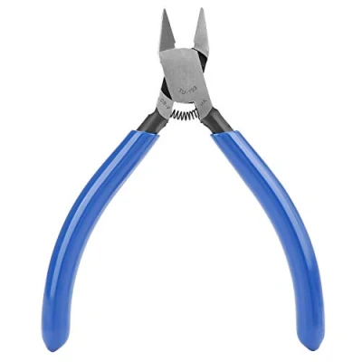 Image of 4&quot; Mini Electrical Diagonal Pliers High Hardness Wire Cable Cutters Snips Cutting Nippers Tools