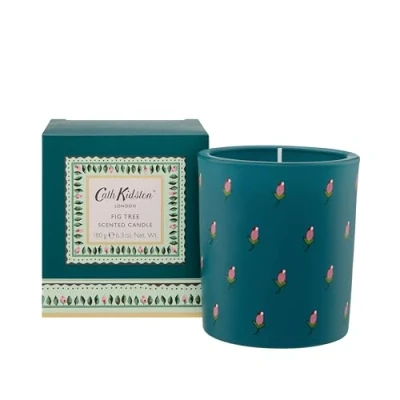 Image of Cath Kidston Home Fragrance Fig Tree Dark Green Glass Candle 180g