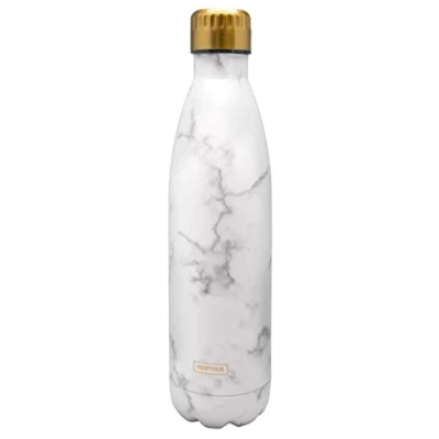 Image of NERTHUS Double Wall Heat and Cold Design Stainless Steel 750 ml BPA Black Marble, 26oz(750ml)