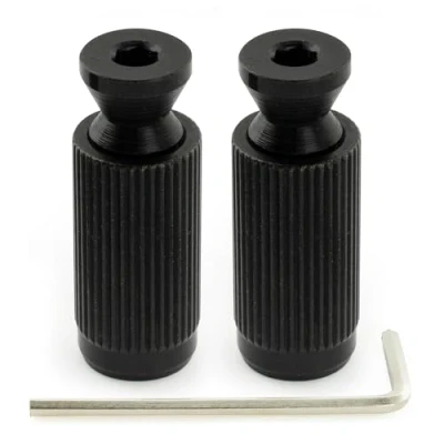 Image of Musiclily Pro 10mm Bushing M7 Metric Post Studs for Electric Guitar Tremolo Bridge, Black (Set of 2)