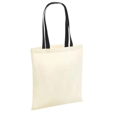 Image of Westford Mill W101C Bag for Life Contrast Handles Natural/Black
