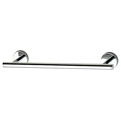 Image of Kibath Med Design Towel Bar 30 cm. Made of Stainless Steel and Gloss Chrome Finish. with Two Placement Options, Adhesive or Screws, 478423