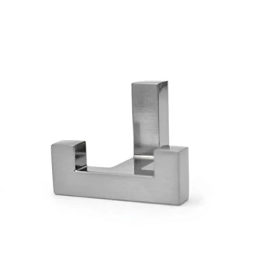 Image of Colorful Double Hat Coat Hanger Hook Door Wall Bath Brushed Steel