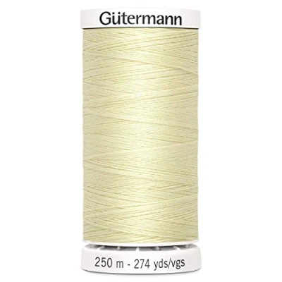 Image of Gutermann Sew All Polyester Thread, 250Mtr, Parchment (0610), 5.5 x 2.7 cm