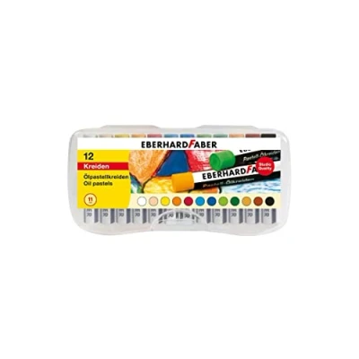 Image of Eberhard Faber Oil Pastel Crayons Cardboard Box of 12