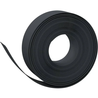 Image of vidaXL Garden Edgings 2 pcs Black 10 m 15 cm Polyethylene