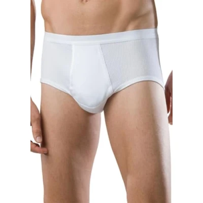 Image of Schiesser Men&#039;s No Y front Boxer Briefs, White (100 Weiss), 8