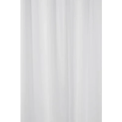 Image of Croydex Professional Plain White Water Resistant Textile Shower Curtain 2000 X 2000mm