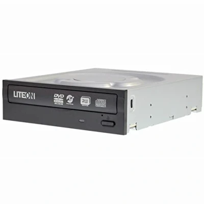 Image of LiteOn IHAS324 17 24x DVDRW Retail Kit, Black