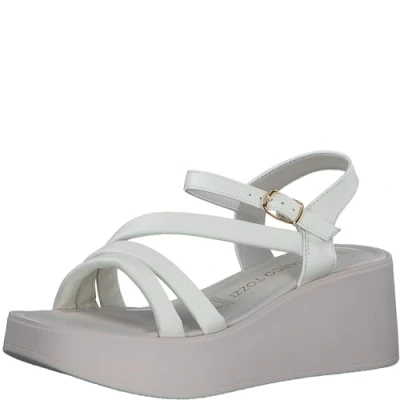 Image of MARCO TOZZI Women&#039;s 2 28009 42 Heeled Sandal, Pebble Grey, 6.5