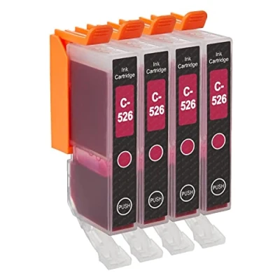 Image of Go Inks 4 Magenta Ink Cartridges to replace CLI 526M Compatible/non OEM for PIXMA Printers