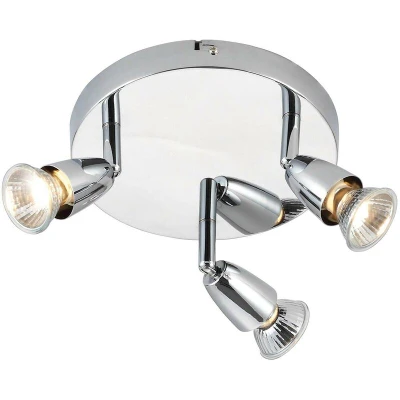 Image of Endon Amalfi 3 Light Adjustable Spotlight Chrome, GU10
