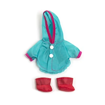 Image of MINILAND 31676 TRAJE LLUVIA BOTAS 21CM Raincoat and Boots for 21 cm Doll Clothes, Solid, Blue