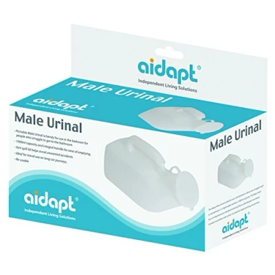 Image of Aidapt Male Portable Urinal 1L Capacity Spill Resistant with Carry Handle