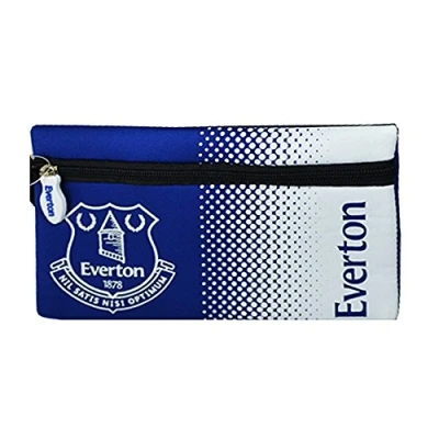 Image of Everton FC Official Fade Flat Football Crest Pencil Case (One Size) (Blue/White)