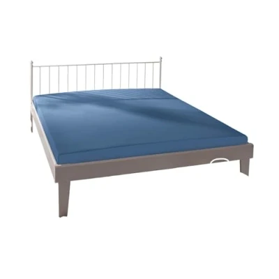 Image of Bassetti B1/831 Oltremare 9260573 Fitted Sheet Plain Cotton/Elastane 180 x 200 cm / 220