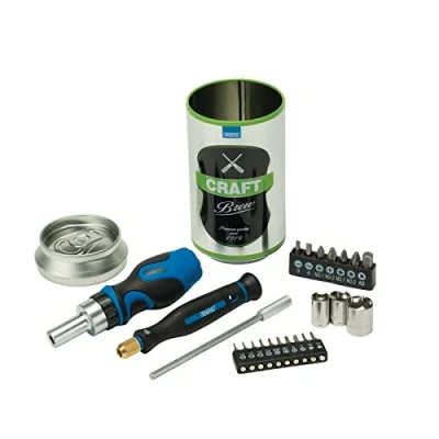 Image of Draper Stubby Ratchet Screwdriver and Bit Set, Special Edition Craft Brew (23 Piece)