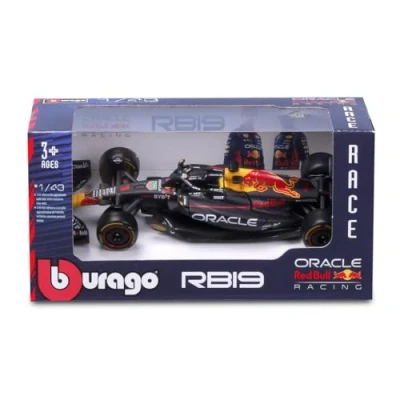 Image of May Cheong 38082V Bburago Formula 1 F1 RED Bull RB19 2023 (Verstappen) Race Car Die Cast, Black