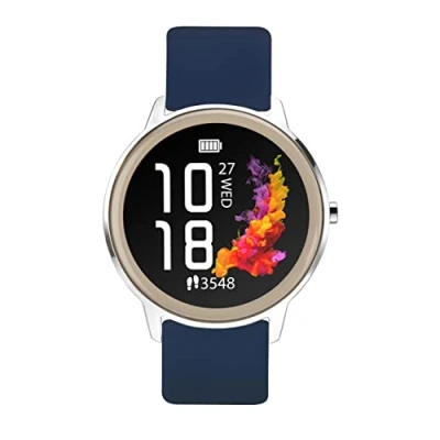 Image of Sekonda Flex Womens 42 mm Smart Watch with Heart Rate and Sleep Monitor, Daily Activity, Sports, Music, Weather Message Functions Silicone Strap