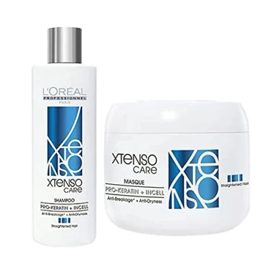Image of L&#039;Oreal Professional X Tenso Care Straight Shampoo 230 ML &amp; Masque 200 Combo Pack