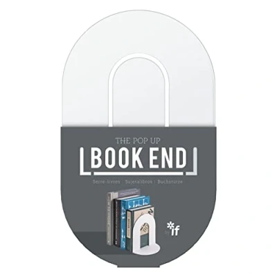 Image of IF The Pop Up Book End, Single Bookend, Contemporary Colours White