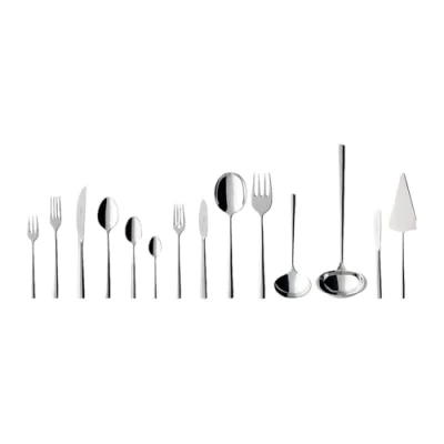 Image of Villeroy &amp; Boch Piemont Cutlery for up to 12 People, 113 Pieces, Stainless Steel