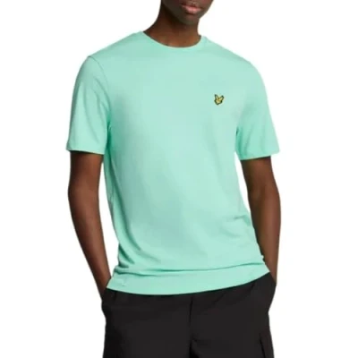 Image of Lyle &amp; Scott Plain Basic Tshirt, Men&#039;s, Size: XXL, Aquamarine