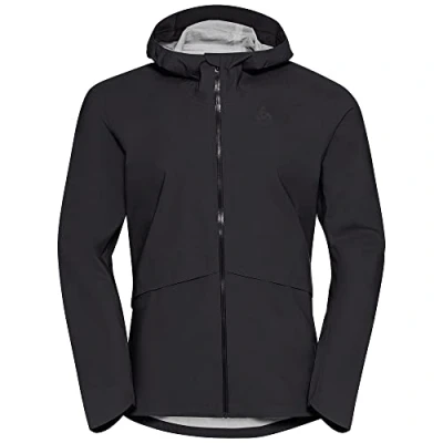 Image of Odlo Men&#039;s Ride Easy waterproof jacket, black, M
