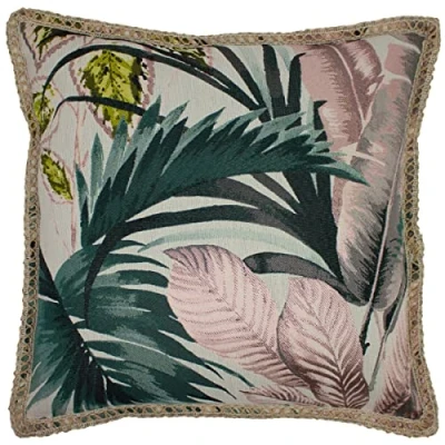 Image of furn. Amazonia Cushion Cover, Polyester, Rayon, Pink