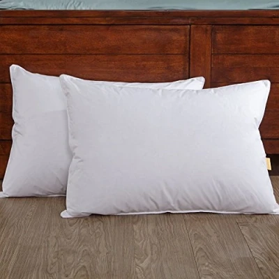 Image of Amber Linen 2x Luxury Duck Feather and Down Pillow Comfortable Extra Filling Hotel Quality
